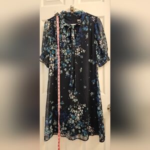 DKNY Blue Floral Dress Size 10